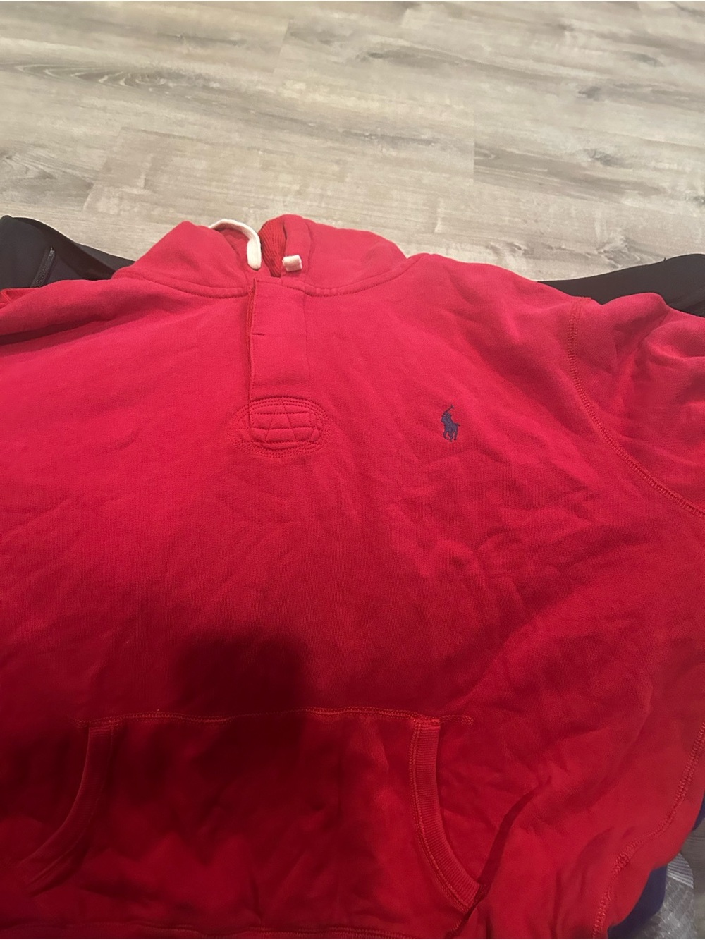 Polo by Ralph Lauren Red Men's Hoodie with Navy Pony